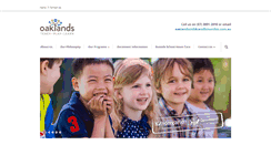 Desktop Screenshot of oaklands.churchie.com.au