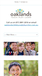 Mobile Screenshot of oaklands.churchie.com.au