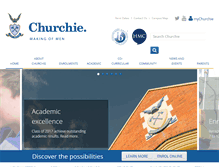 Tablet Screenshot of churchie.com.au
